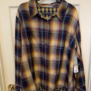 Plus sized Lee fannel, breathable